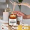 4 PACK Candles for Home Scented, Candles Set for Women, 28 oz 200 Hour Long Lasting Aromatherapy Amber Jar Candles for Women, Valentine, Mother's Day Anniversary Present
